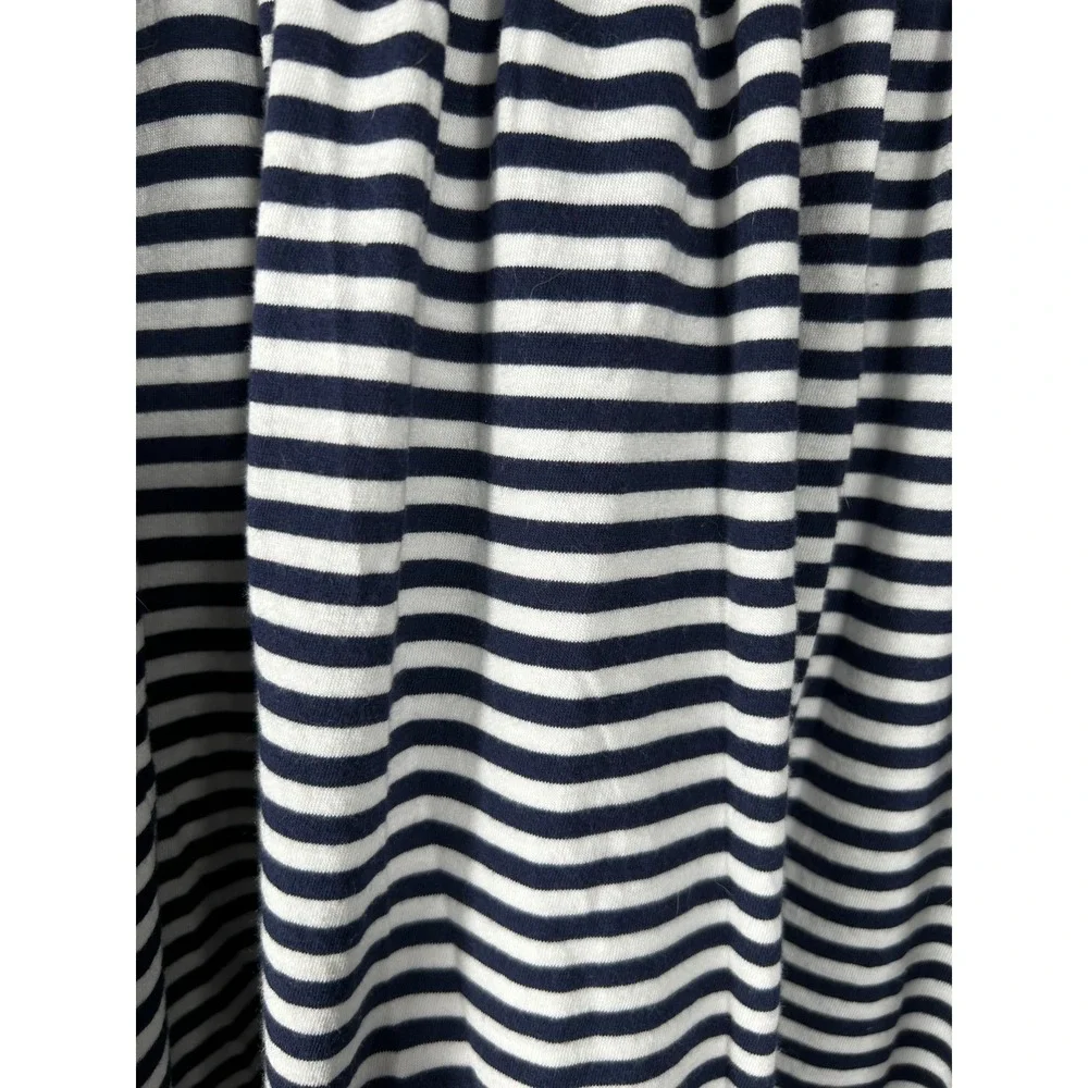 Michael Kors Navy White Striped 3/4 Sleeve Top‎ Plus Size 2X  Workwear Blouse